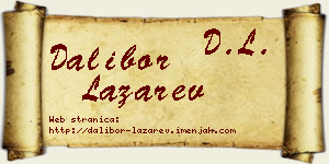 Dalibor Lazarev vizit kartica